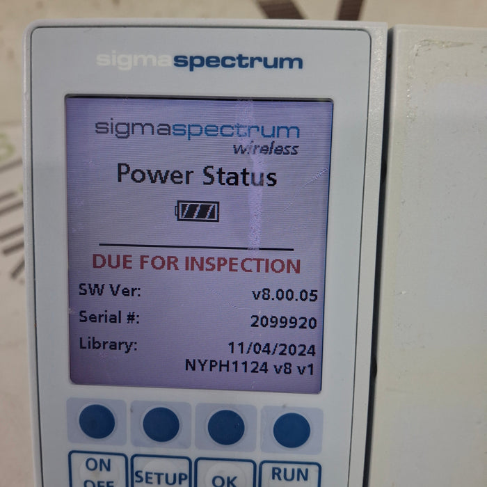 Baxter Sigma Spectrum 8.00.05 w/o Battery Infusion Pump