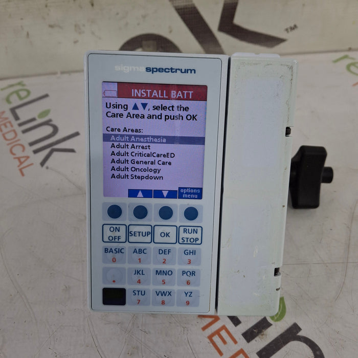 Baxter Baxter Sigma Spectrum 8.00.05 w/o Battery Infusion Pump Infusion Pump reLink Medical