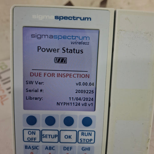 Baxter Baxter Sigma Spectrum 8.00.04 w/o Battery Infusion Pump Infusion Pumps reLink Medical