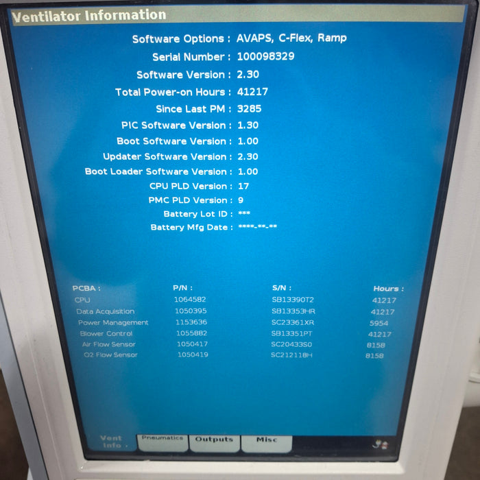 Respironics Respironics V60 BiPAP Ventilator Monitor Respiratory reLink Medical