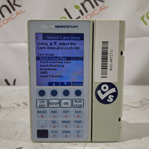 Baxter Baxter Sigma Spectrum 6.05.13 without Battery Infusion Pump Infusion Pump reLink Medical