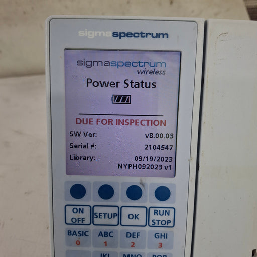 Baxter Baxter Sigma Spectrum 8.00.03 w/o Battery Infusion Pump Infusion Pump reLink Medical