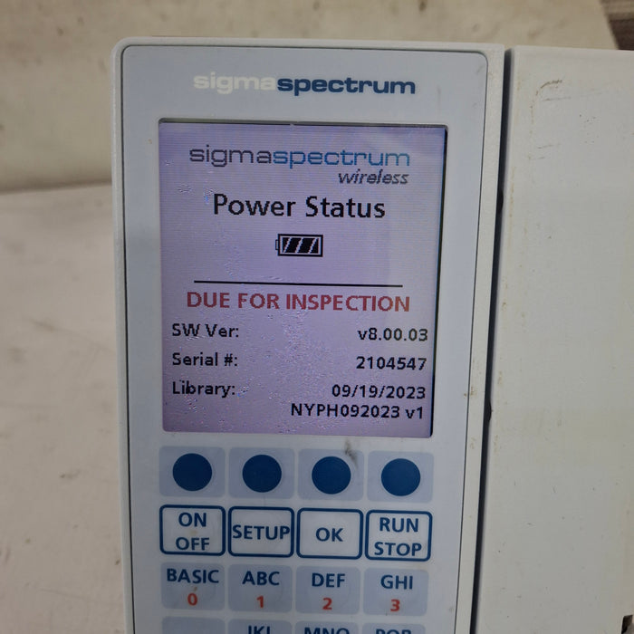 Baxter Baxter Sigma Spectrum 8.00.03 w/o Battery Infusion Pump Infusion Pump reLink Medical