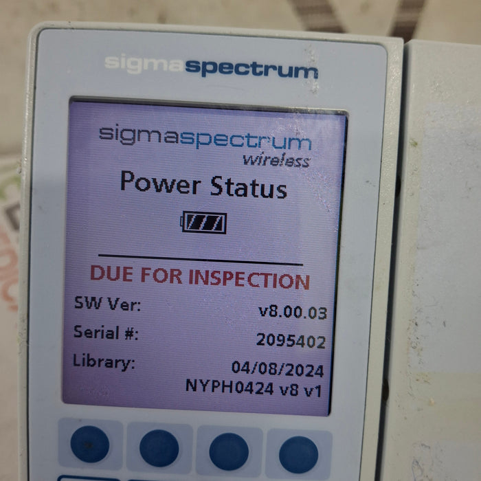 Baxter Baxter Sigma Spectrum 8.00.03 w/o Battery Infusion Pump Infusion Pumps reLink Medical