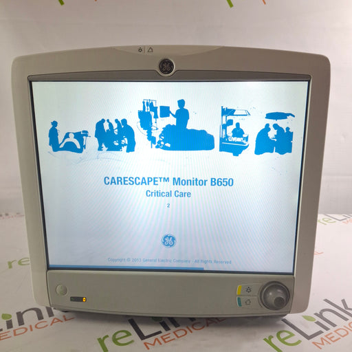 GE Healthcare GE Healthcare Carescape B650 Critical Care Patient Monitor Patient Monitors reLink Medical