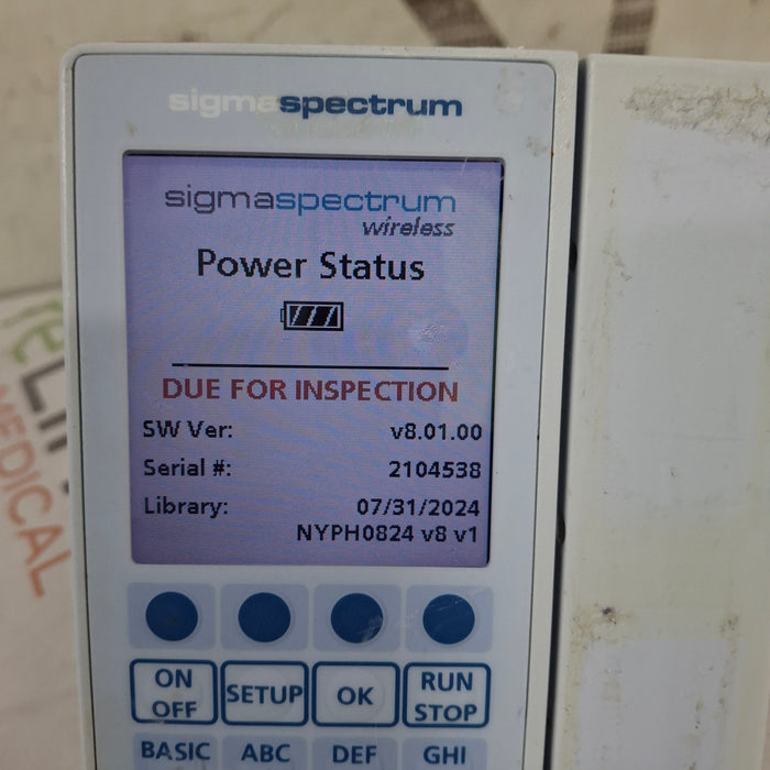 Baxter Baxter Sigma Spectrum 8.01.00 w/o Battery Infusion Pump Infusion Pump reLink Medical