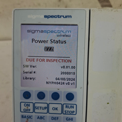Baxter Baxter Sigma Spectrum 8.01.00 w/o Battery Infusion Pump Infusion Pump reLink Medical