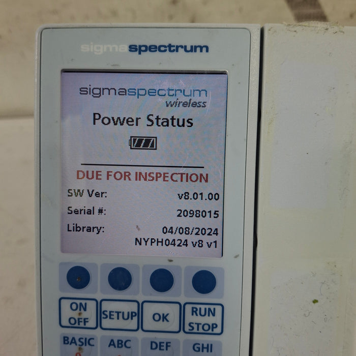 Baxter Baxter Sigma Spectrum 8.01.00 w/o Battery Infusion Pump Infusion Pump reLink Medical