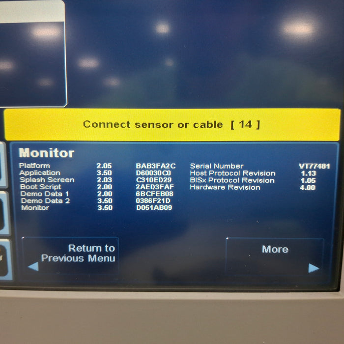 Covidien BIS Loc 4 Channel BisX 185-1016-AMS Module