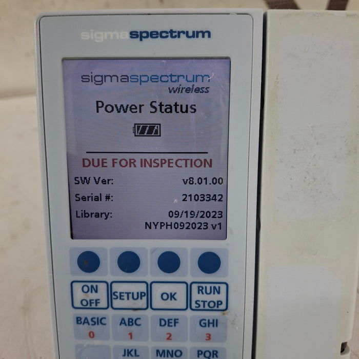 Baxter Baxter Sigma Spectrum 8.01.00 w/o Battery Infusion Pump Infusion Pump reLink Medical
