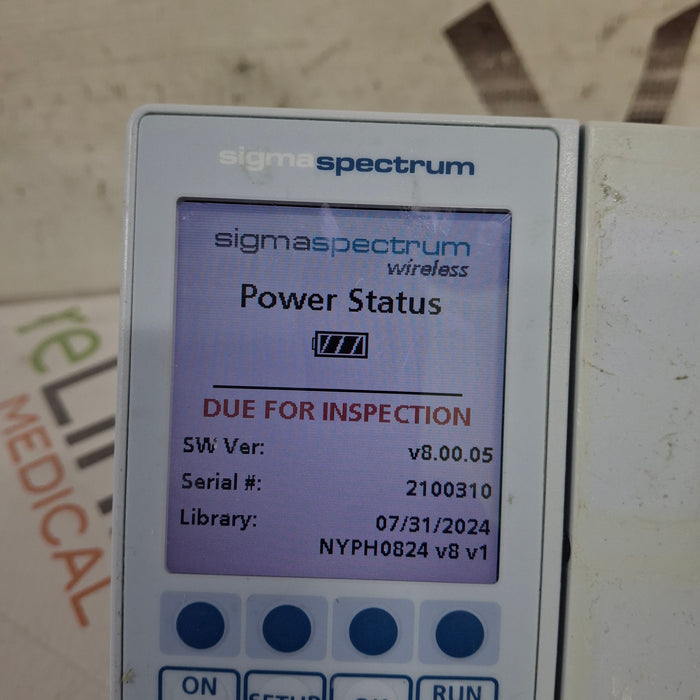 Baxter Baxter Sigma Spectrum 8.00.05 w/o Battery Infusion Pump Infusion Pump reLink Medical