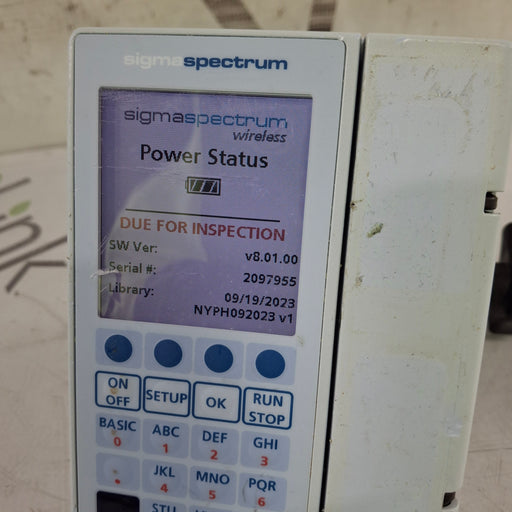Baxter Baxter Sigma Spectrum 8.01.00 w/o Battery Infusion Pump Infusion Pump reLink Medical