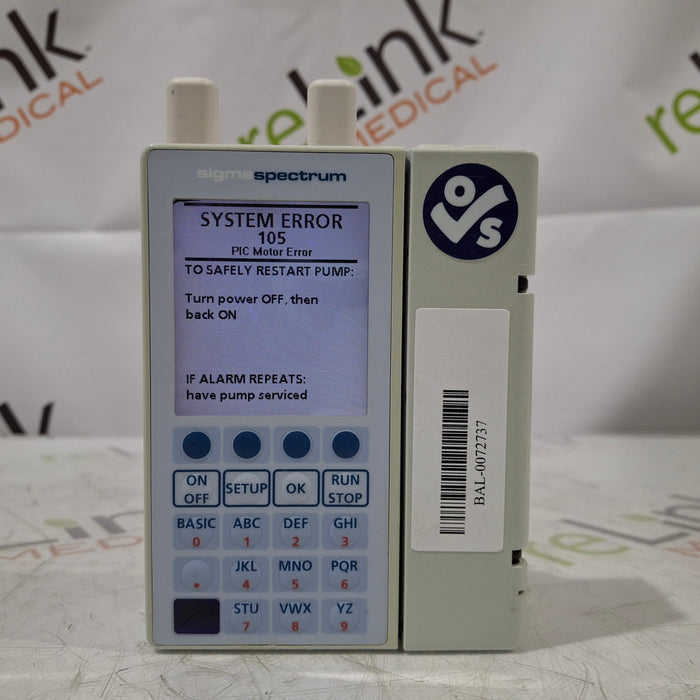 Baxter Baxter Sigma Spectrum 6.05.14 with A/B/G/N Battery Infusion Pump Infusion Pumps reLink Medical