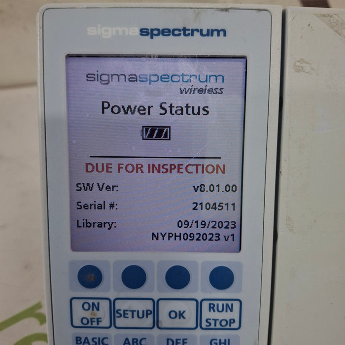 Baxter Baxter Sigma Spectrum 8.01.00 w/o Battery Infusion Pump Infusion Pump reLink Medical