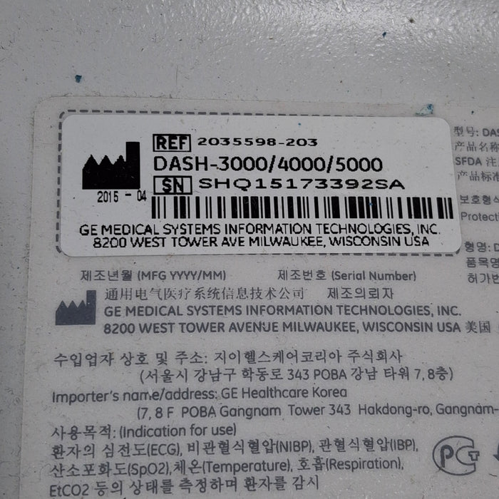 GE Healthcare GE Healthcare Dash 4000 - GE/Nellcor SpO2 Patient Monitor Patient Monitors reLink Medical