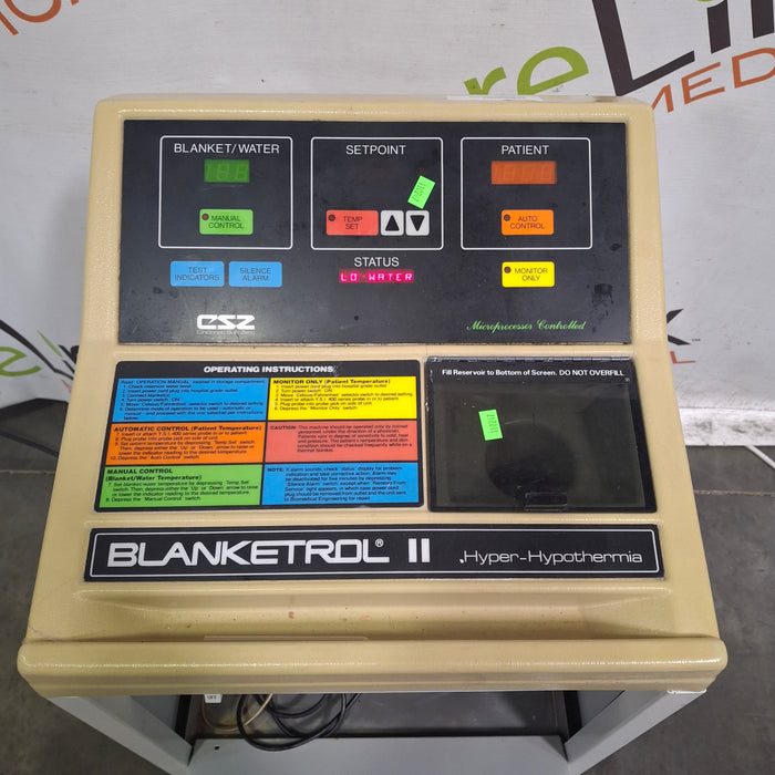 Cincinnati Sub-Zero CSZ Cincinnati Sub-Zero CSZ Blanketrol II Hyper/Hyporthermia Unit Temperature Control Units reLink Medical