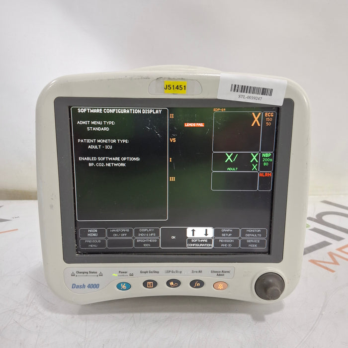 GE Healthcare GE Healthcare Dash 4000 - GE/Nellcor SpO2 Patient Monitor Patient Monitors reLink Medical