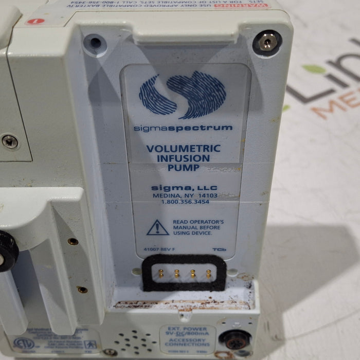 Baxter Sigma Spectrum w/ A/B/G/N Battery Infusion Pump