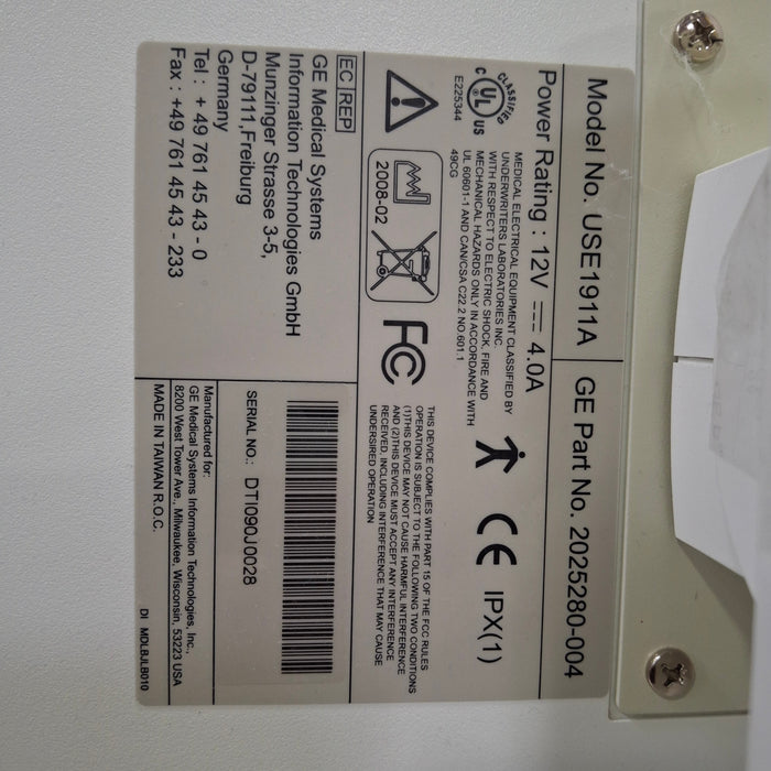 GE Healthcare CDA19T Patient Monitor