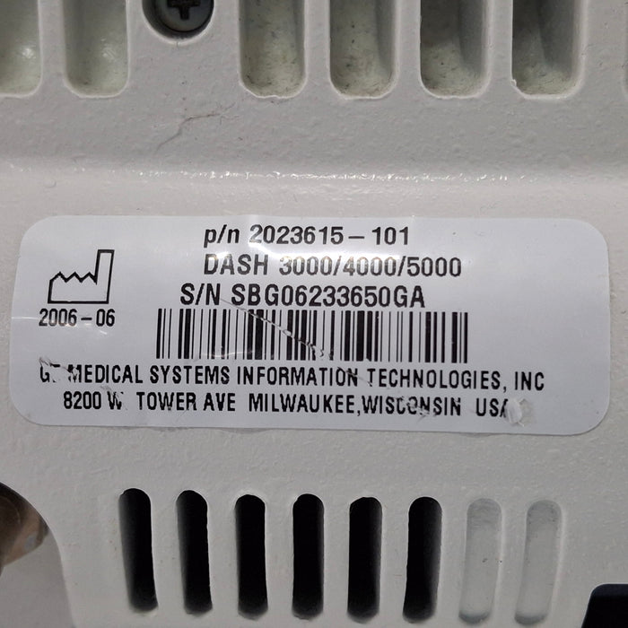GE Healthcare Dash 3000 - GE/Nellcor SpO2 Patient Monitor