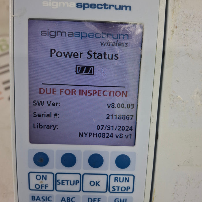 Baxter Baxter Sigma Spectrum 8.00.03 w/o Battery Infusion Pump Infusion Pump reLink Medical
