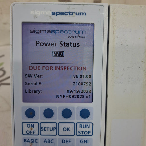 Baxter Baxter Sigma Spectrum 8.01.00 w/o Battery Infusion Pump Infusion Pump reLink Medical