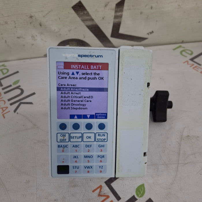 Baxter Baxter Sigma Spectrum 8.01.00 w/o Battery Infusion Pump Infusion Pump reLink Medical