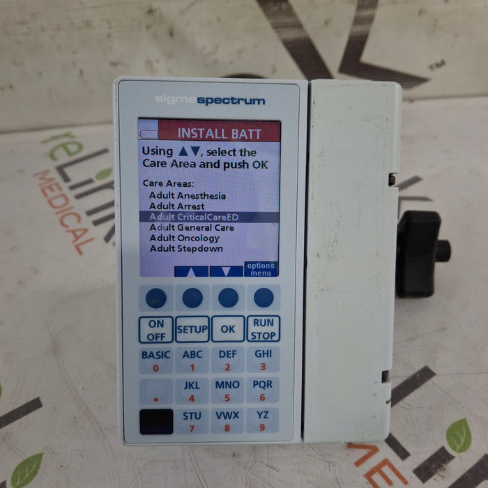 Baxter Baxter Sigma Spectrum 8.01.00 w/o Battery Infusion Pump Infusion Pump reLink Medical