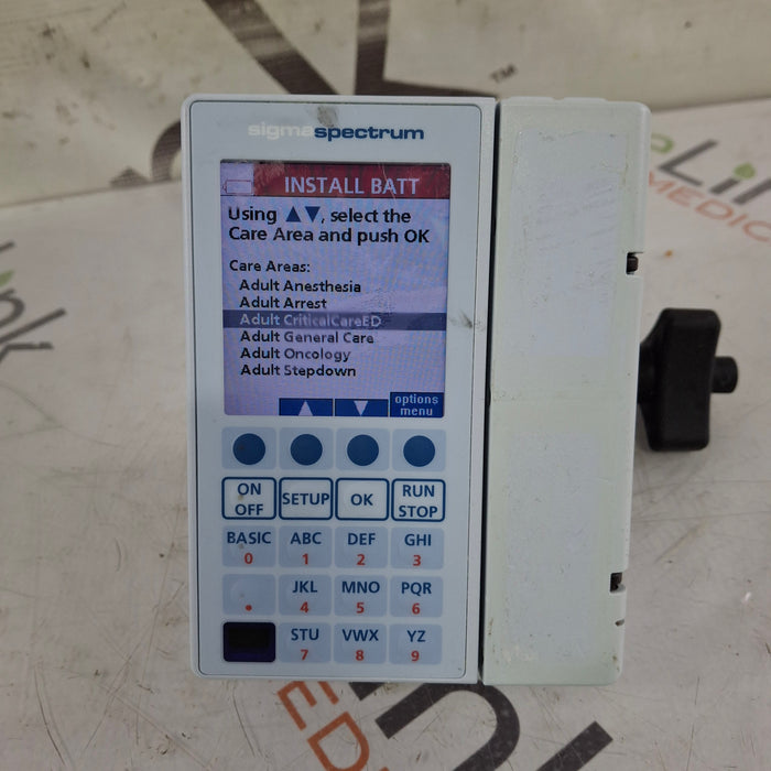 Baxter Baxter Sigma Spectrum 8.01.00 w/o Battery Infusion Pump Infusion Pump reLink Medical