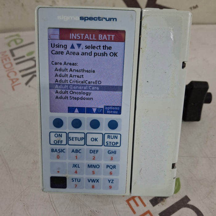 Baxter Baxter Sigma Spectrum 8.00.03 w/o Battery Infusion Pump Infusion Pump reLink Medical