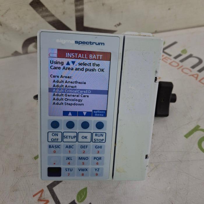 Baxter Sigma Spectrum 8.00.05 w/o Battery Infusion Pump