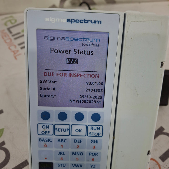 Baxter Baxter Sigma Spectrum 8.01.00 w/o Battery Infusion Pump Infusion Pump reLink Medical