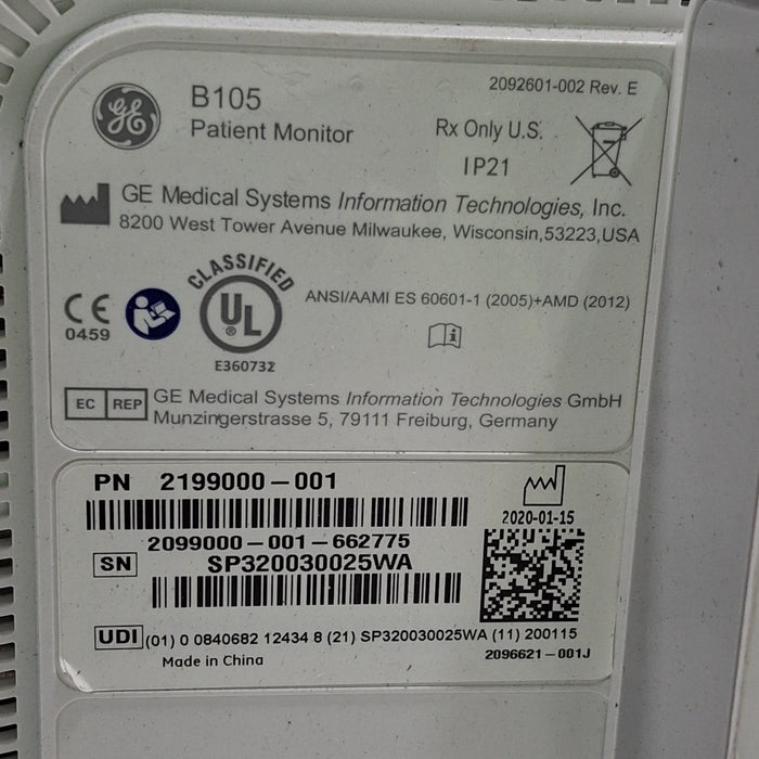 GE Healthcare GE Healthcare B105 Patient Monitor Patient Monitors reLink Medical