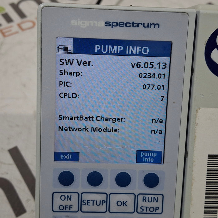 Baxter Baxter Sigma Spectrum 6.05.13 without Battery Infusion Pump Infusion Pump reLink Medical