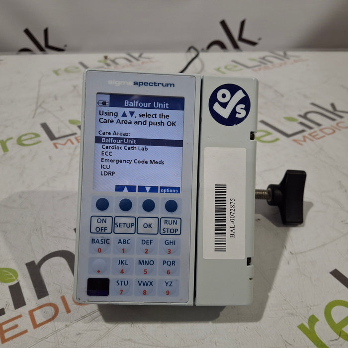 Baxter Baxter Sigma Spectrum 6.05.13 without Battery Infusion Pump Infusion Pump reLink Medical