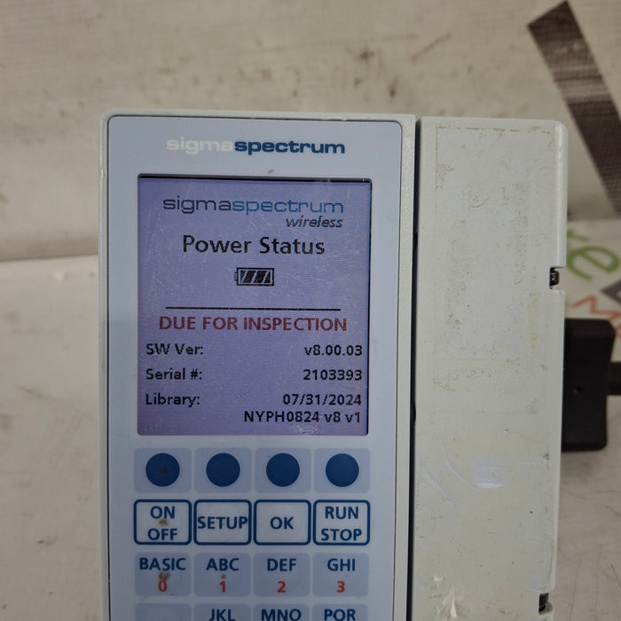 Baxter Baxter Sigma Spectrum 8.00.03 w/o Battery Infusion Pump Infusion Pump reLink Medical