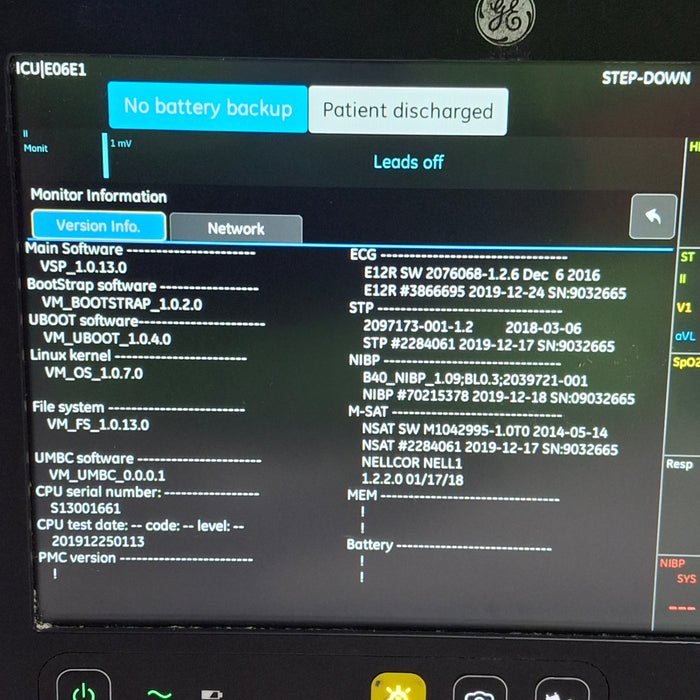 GE Healthcare B105 Patient Monitor