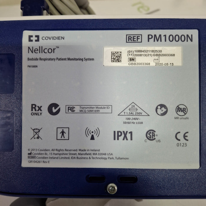 Covidien PM1000N Nellcor Bedside SPO2 Monitor