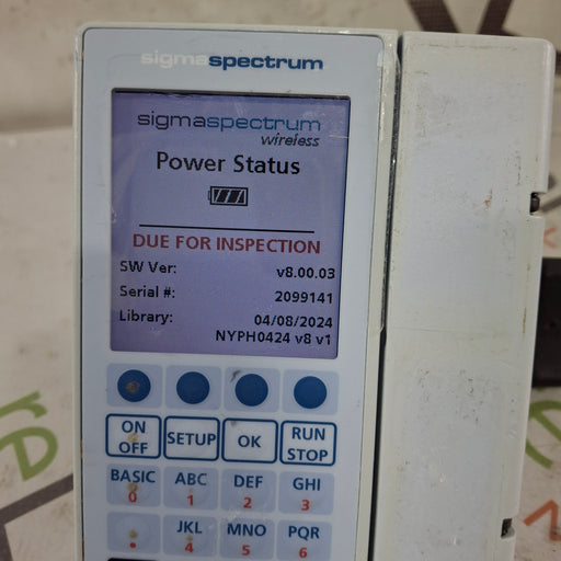 Baxter Baxter Sigma Spectrum 8.00.03 w/o Battery Infusion Pump Infusion Pump reLink Medical