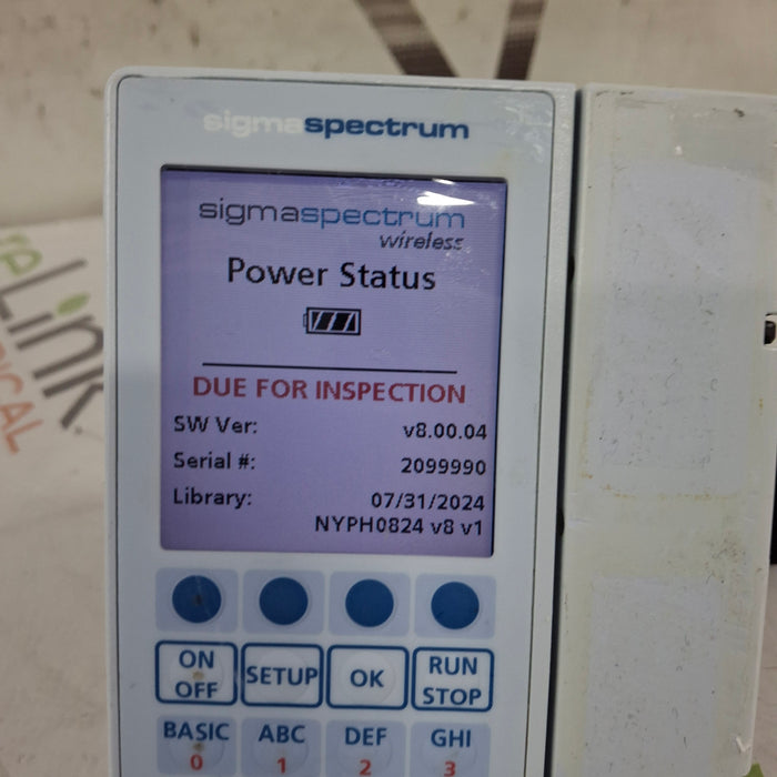 Baxter Baxter Sigma Spectrum 8.00.04 w/o Battery Infusion Pump Infusion Pumps reLink Medical
