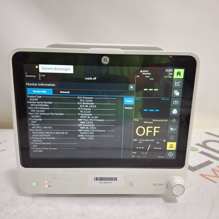 GE Healthcare GE Healthcare B125M Patient Monitor Patient Monitors reLink Medical