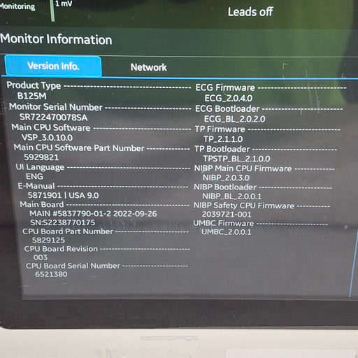 GE Healthcare GE Healthcare B125M Patient Monitor Patient Monitors reLink Medical