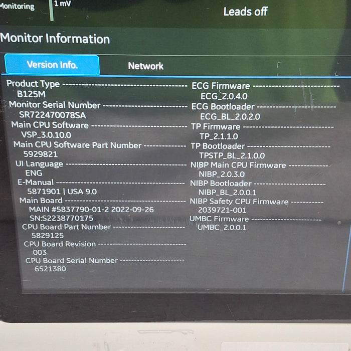 GE Healthcare GE Healthcare B125M Patient Monitor Patient Monitors reLink Medical