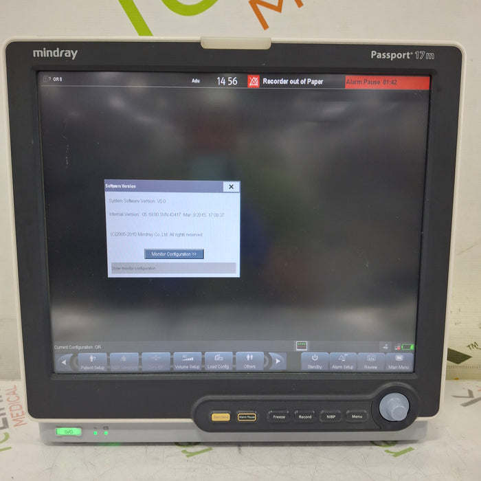 Mindray Mindray Passport 17M Patient Monitor Patient Monitors reLink Medical