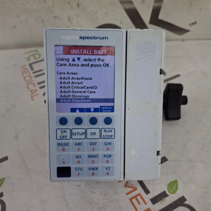 Baxter Sigma Spectrum 8.00.04 w/o Battery Infusion Pump