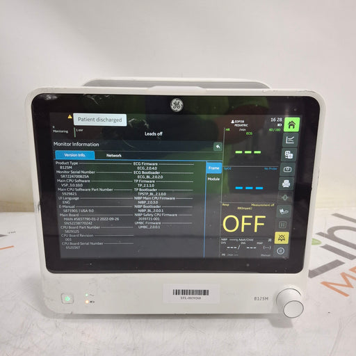 GE Healthcare GE Healthcare B125M Patient Monitor Patient Monitors reLink Medical