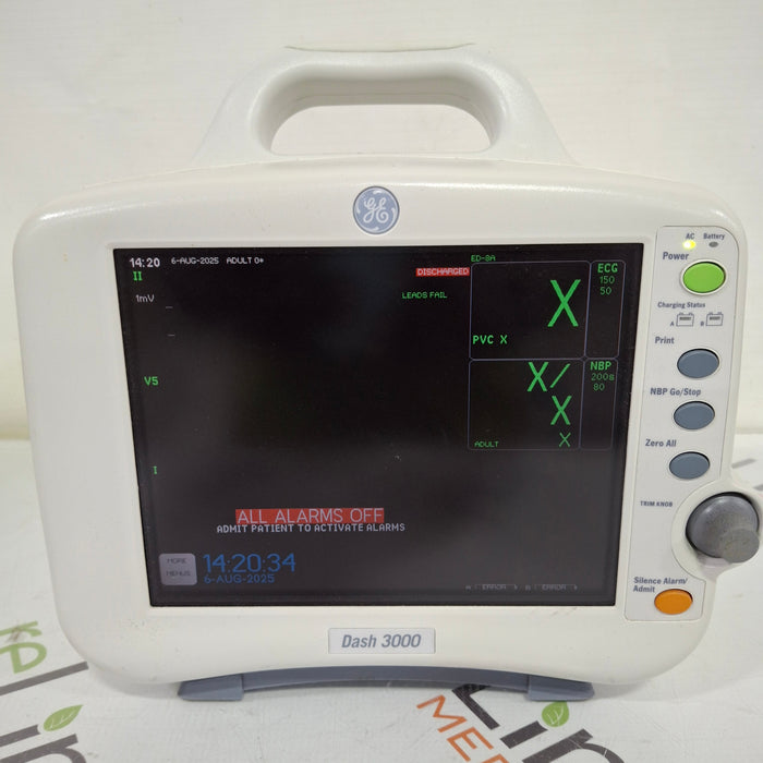 GE Healthcare GE Healthcare Dash 3000 - GE/Nellcor SpO2 Patient Monitor Patient Monitors reLink Medical