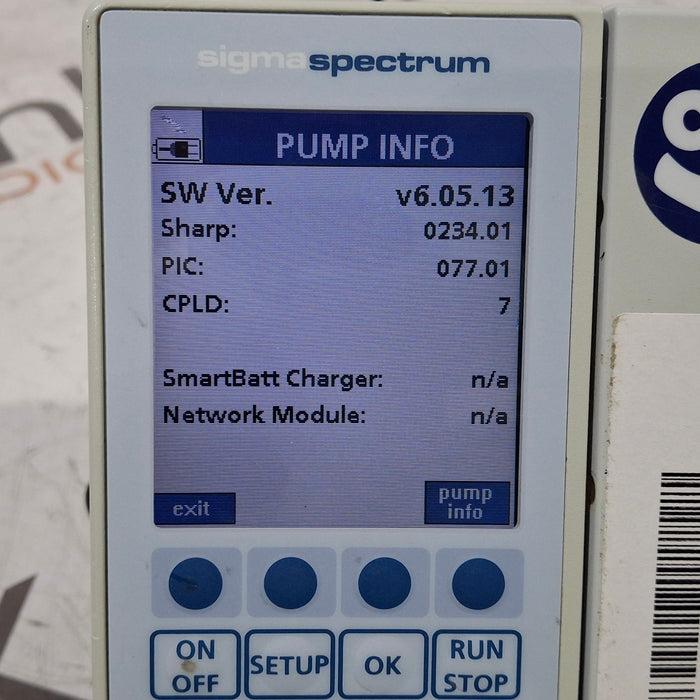 Baxter Baxter Sigma Spectrum 6.05.13 without Battery Infusion Pump Infusion Pump reLink Medical