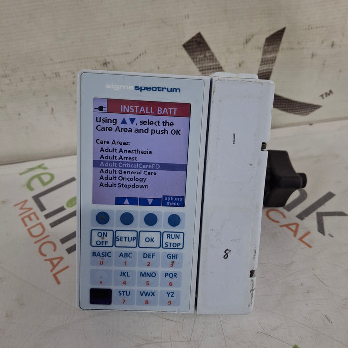 Baxter Sigma Spectrum 8.00.05 w/o Battery Infusion Pump