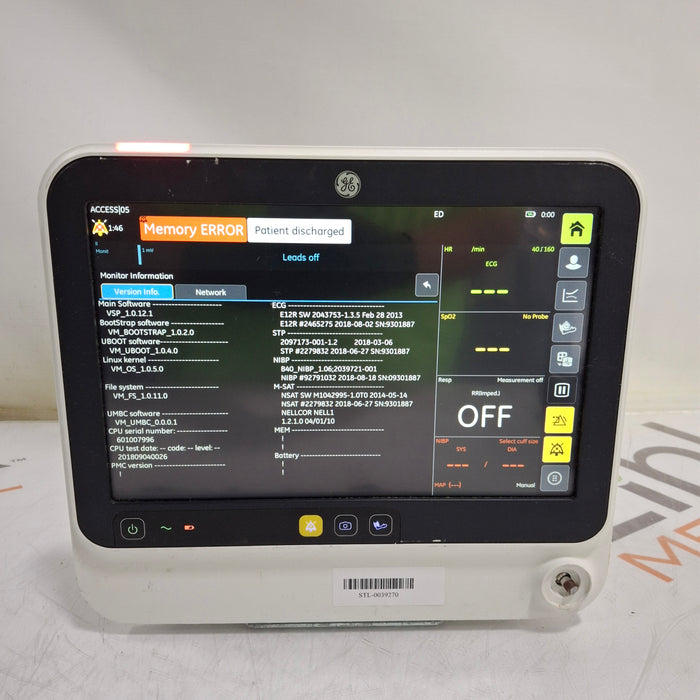 GE Healthcare GE Healthcare B125 Patient Monitor Patient Monitors reLink Medical